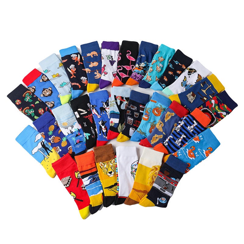 2024 Men'S Factory Four-Season Cotton Explosions Tide Socks Women'S Socks Tube Casual Socks - Image 4